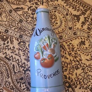 Vintage Revol Provence Vinegar Bottle Embossed Cork Top